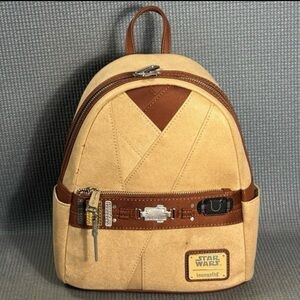 Loungefly Star Wars Beige and Brown Backpack